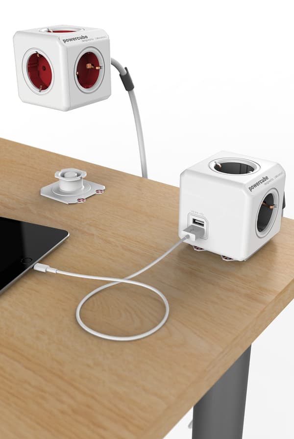 PowerCube Pidennetty USB 1.5m - Sininen