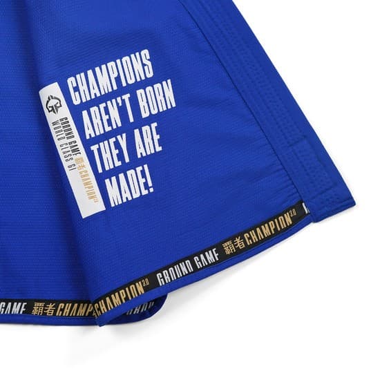 Ground Game Gi BJJ Herr Champion 3.0 Blå A2