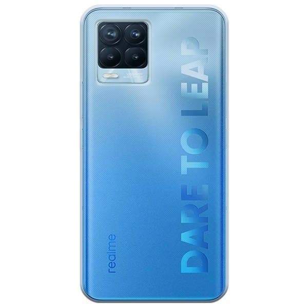 Etui til Realme 8 / 8 PRO Bagside Farveløs + GLAS