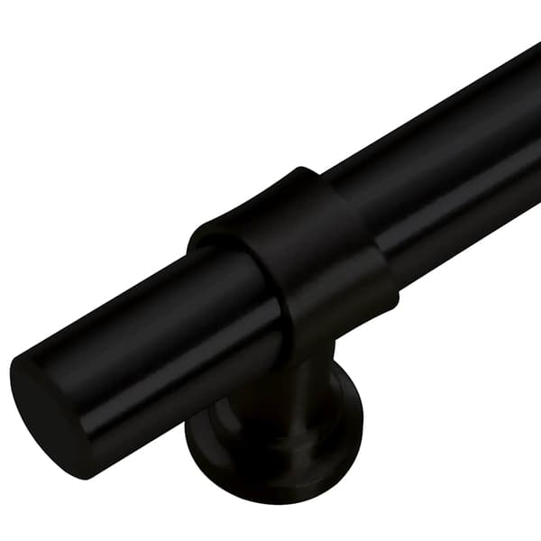 vidaXL skabsgreb, 5 stk., sort, 224 mm, rustfrit stål