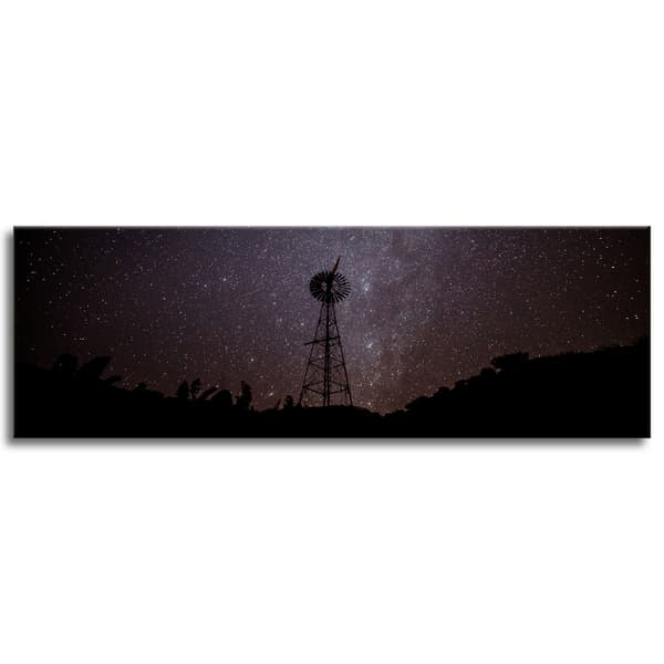 Lærredstryk Rumstjerneskud 120x40cm