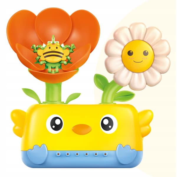 Babyshower blomstervandlegetøj med sugekopper