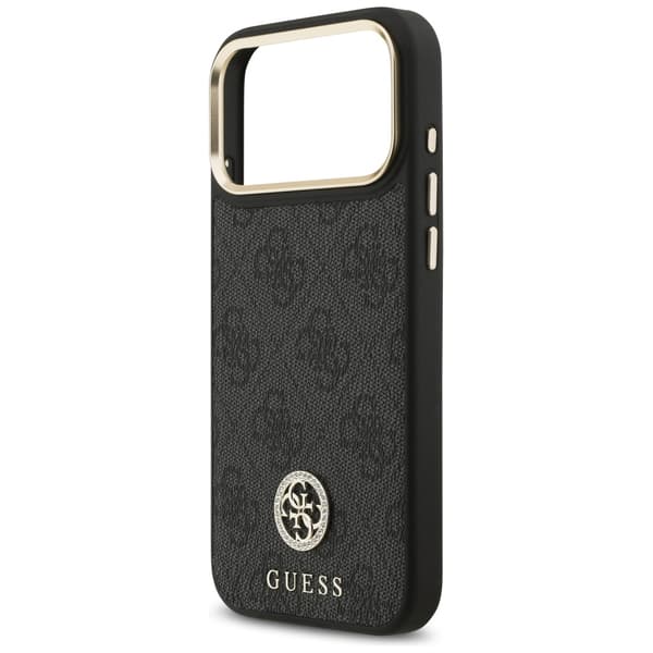 Guess 4G Strass Logo MagSafe-etui til iPhone 17 Pro Max, sort