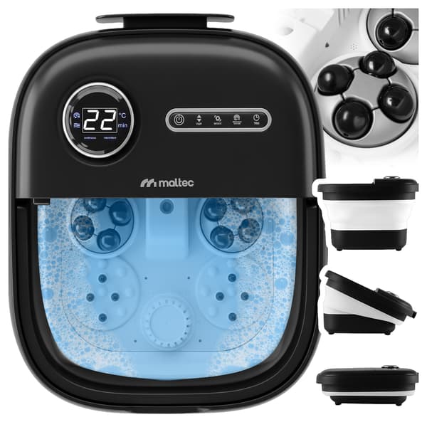 Vandfodmassageapparat Hydromassage til ben Varmeruller Timer Sammenklappelig PRO-Hydro500WS
