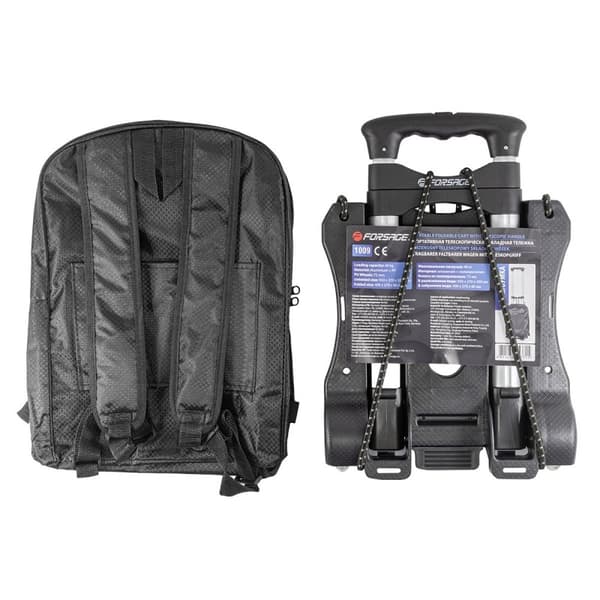 Platformvogn med taske, foldbar, 40 kg