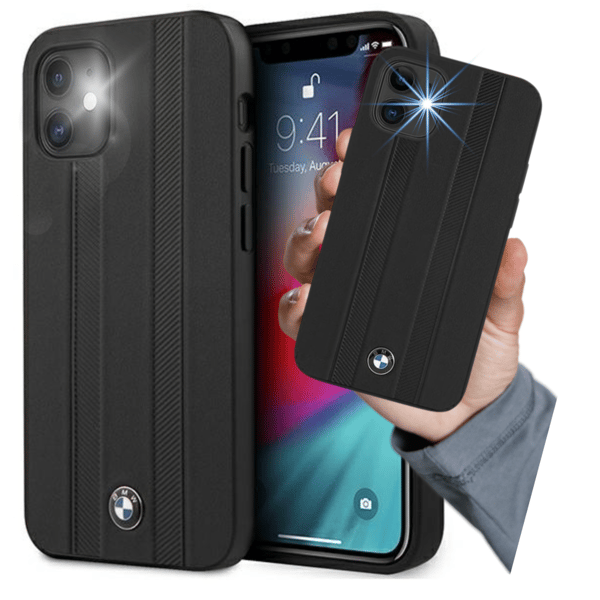 BMW Signature Dækmærke Etui til iPhone 12 mini, Sort