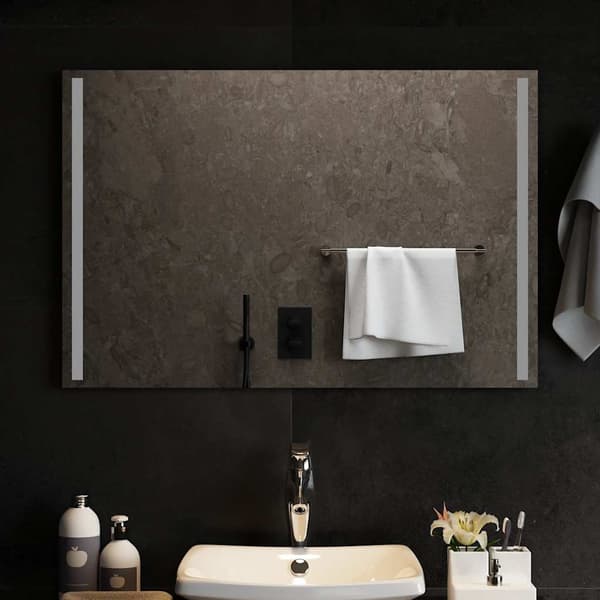 vidaXL Badrumsspegel med LED, 90x60 cm