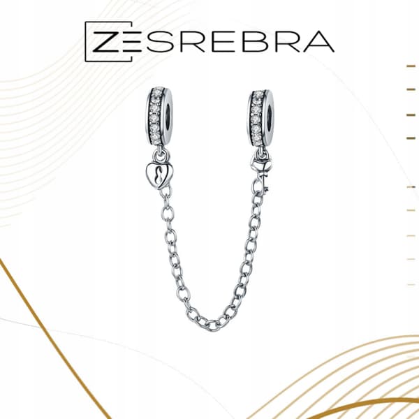 Charms Chain Security pr 925 hänge S925 pärla pärlor silver