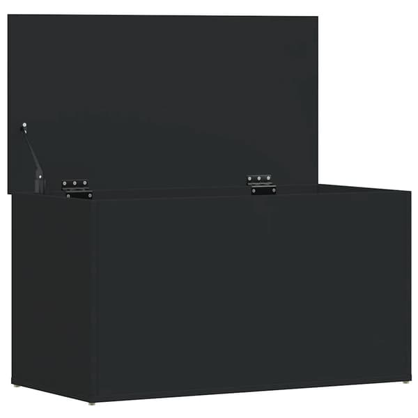 vidaXL kommode, sort, 84x42x46 cm, træbaseret materiale