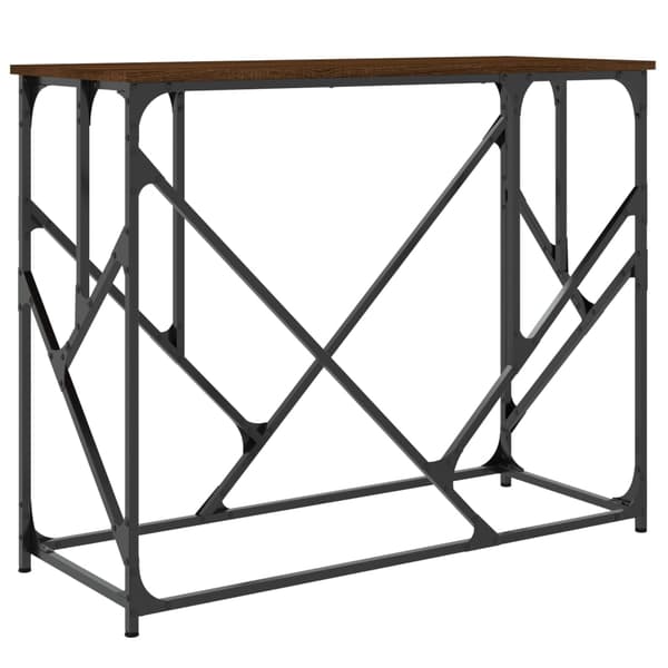 vidaXL konsolbord brunt egetræ 100x40x80 cm