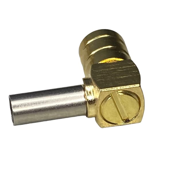 SMB-fatning til RG174-kabel, vinklet