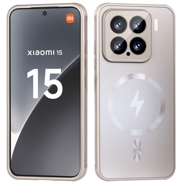 Etui til Xiaomi 15, MagSafe, titaniumguld