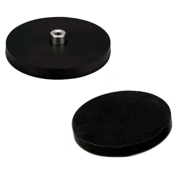 Magnetisk holder M4 gevind gummikappe 43x6 mm