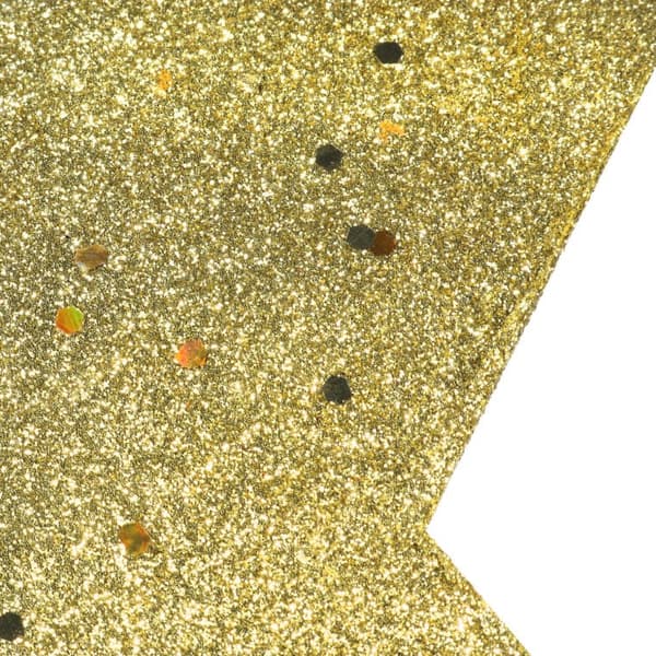 Juledekoration glitterstjerne til ophængning 28 cm