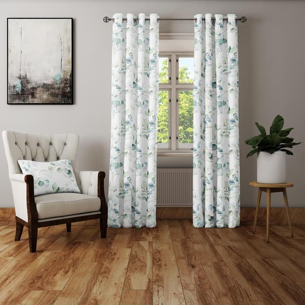 Gardin med snørehuller print 073