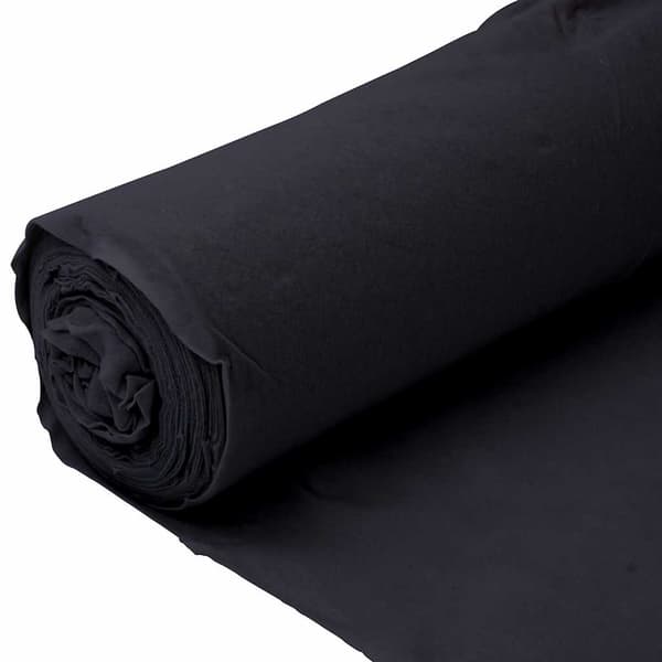 vidaXL geotekstil, sort, 1x10 m, polyesterfiber