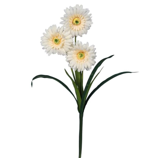 Kunstig Gerbera-gren i gul - 55 cm