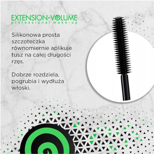 Eveline 4D Extension Volume mascara: forlænger, krøller, sort 10 ml