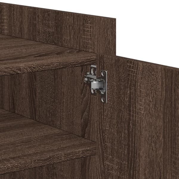vidaXL sofabord brunt egetræ 100x50x50 cm