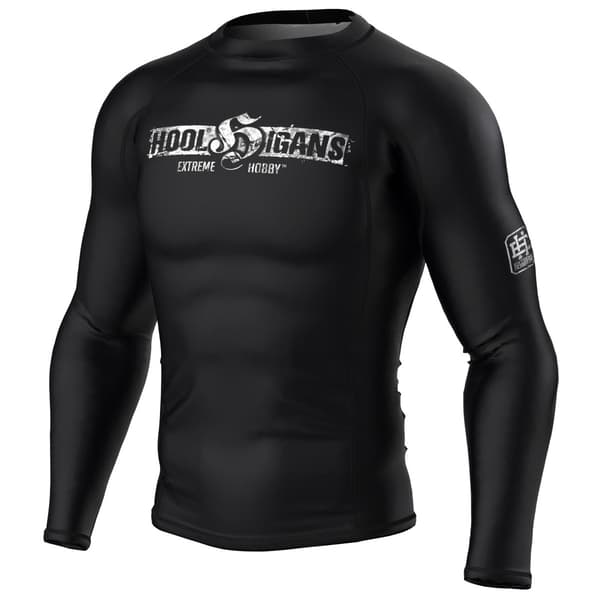 Herr långärmad rashguard HOOLS L SVART
