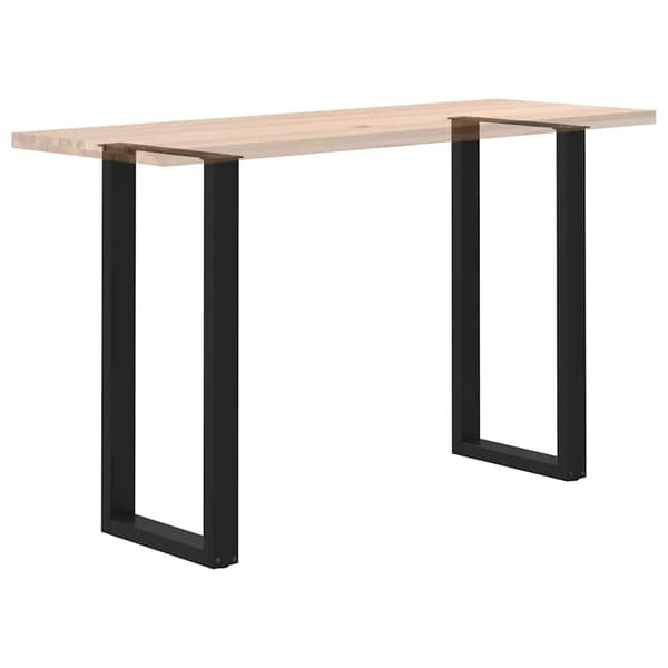 vidaXL sofabordsben, 2 stk., sort, 50x(100-101) cm, stål