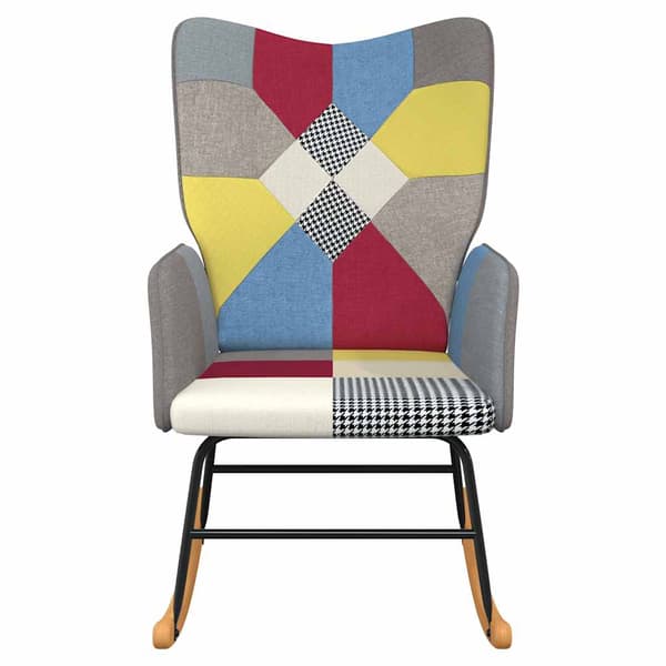 vidaXL patchwork gyngestol betrukket med stof