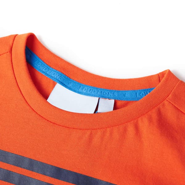 Barn-T-shirt, mörkorange, 116