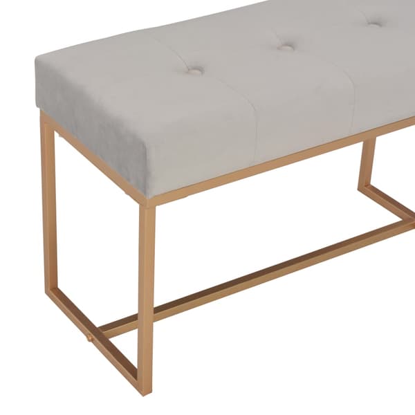 vidaXL Bänk, 80 cm, grå, sammet