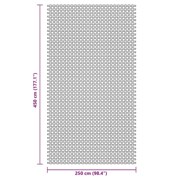 vidaXL Telttamatto sininen 4,5x2,5 m