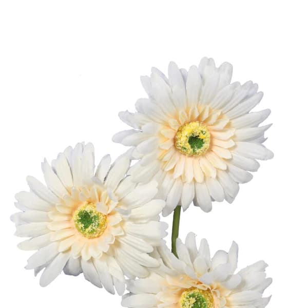 Kunstig Gerbera-gren i gul - 55 cm