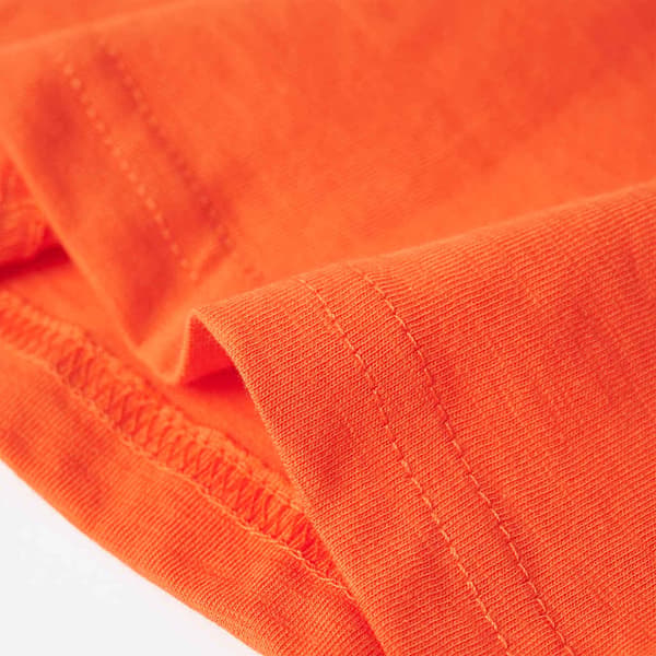 Barn-T-shirt, mörkorange, 128