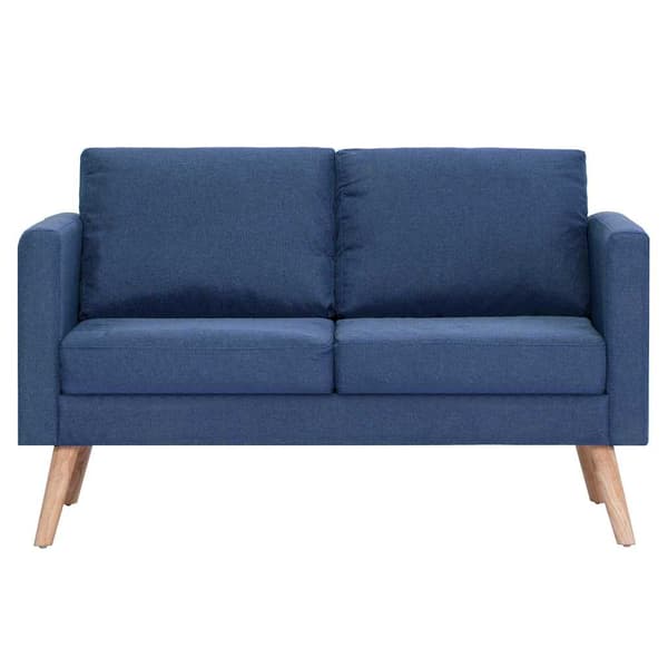 vidaXL 2-personers stofsofa, blå