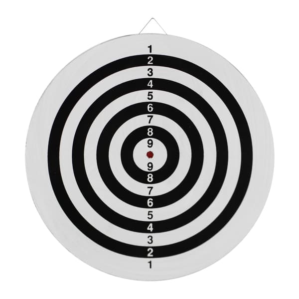 MASTER Dartskive i flockingpapir 37 cm - Dobbeltsidet