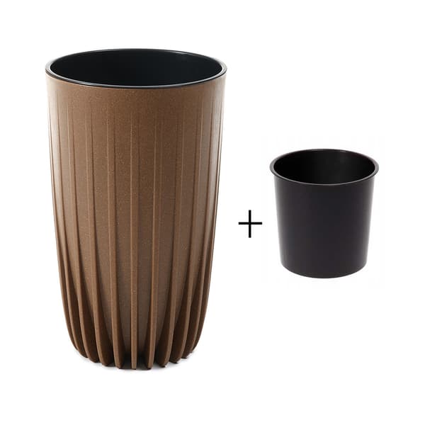 Avskalad Tall ECO blomkruka i trä
