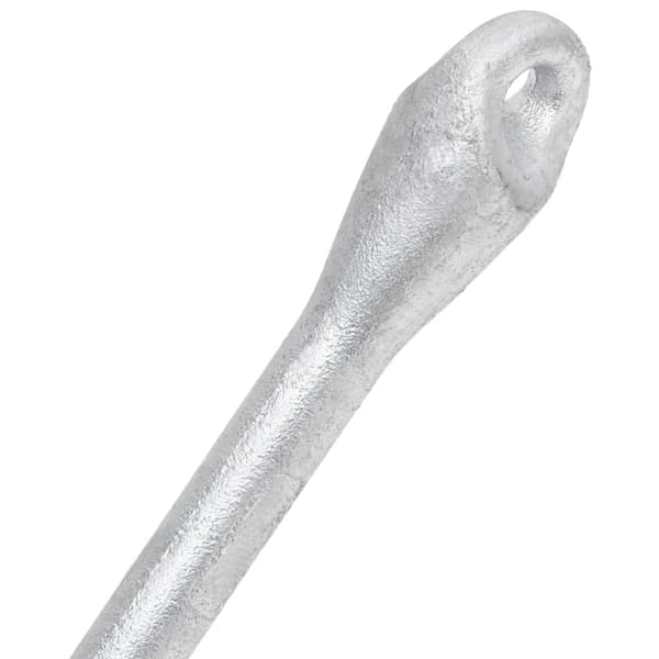 vidaXL Hopfällbart ankare silver 2,5 kg smidbart järn