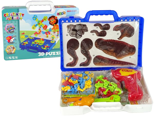 3D DIY dinosauriebyggklossar