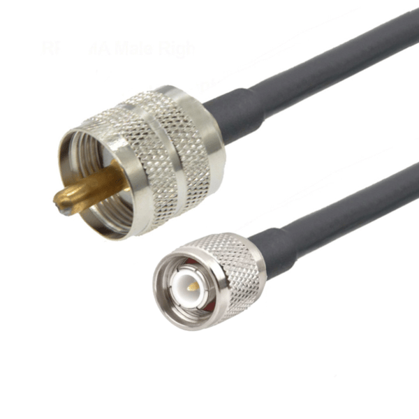 Antennekabel TNC-stik / UHF-stik RF5 4m