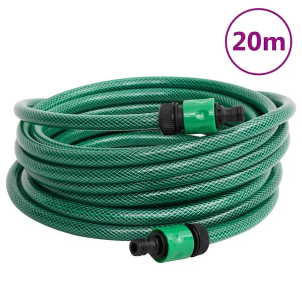 vidaXL Poolslang, Grön, 20 m, PVC