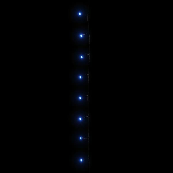 vidaXL LED-lyskæde, 2000 blå dioder, 200 m, PVC