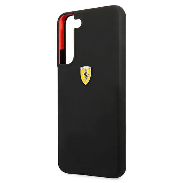 Ferrari On Track Silikone Etui til Galaxy S22+, Sort