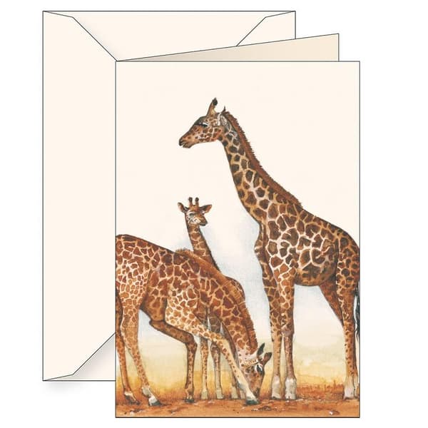 B6-kort + kuvert 7503 Giraffer