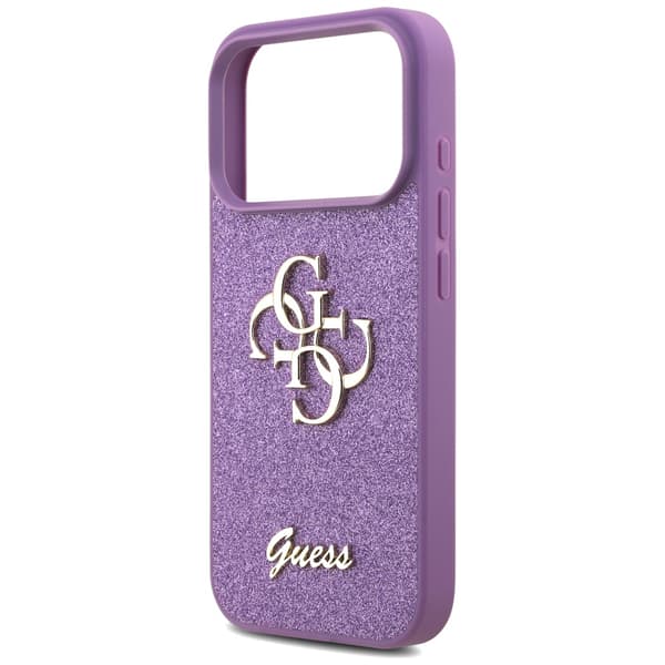 Guess Fixed Glitter Big 4G cover til iPhone 17 Pro lilla