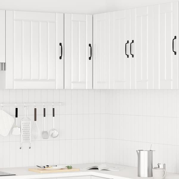 vidaXL Hörnköksskåp Lucca vit