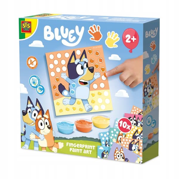 BLUEY fingermålningskortset SES Creative 14091 2+