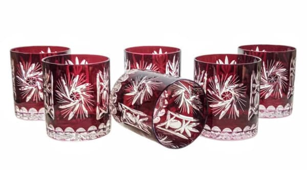 Ruby Crystal Whiskyglas 280 ml Oliven Grinder