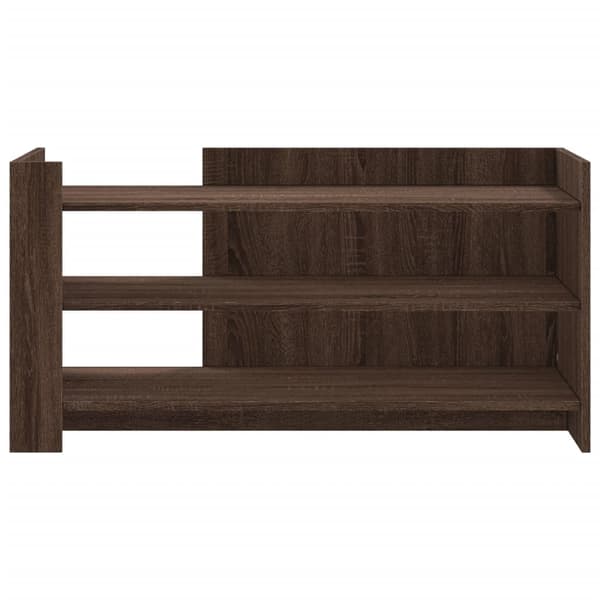 vidaXL sofabord brunt egetræ 100x50x50 cm