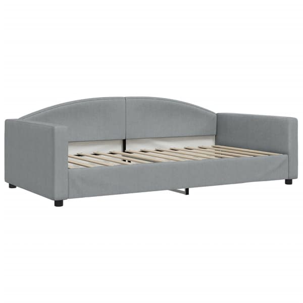 vidaXL Bäddsoffa ljusgrå 100x200 cm tygklädd