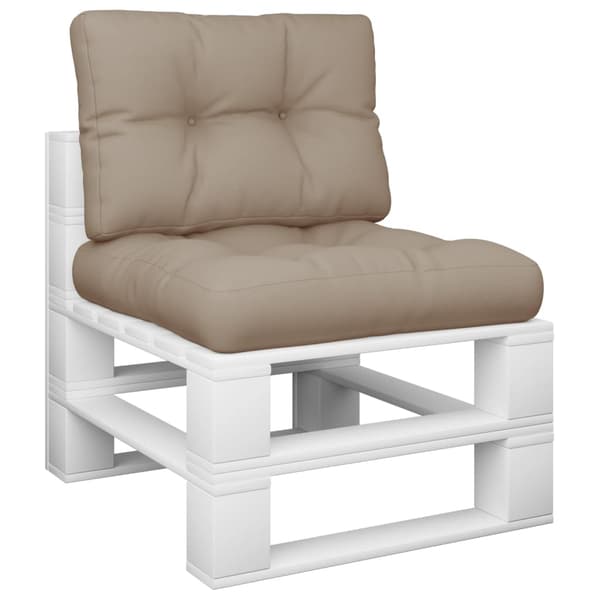 vidaXL Pallsoffkuddar, 2 st, Taupe, Tyg