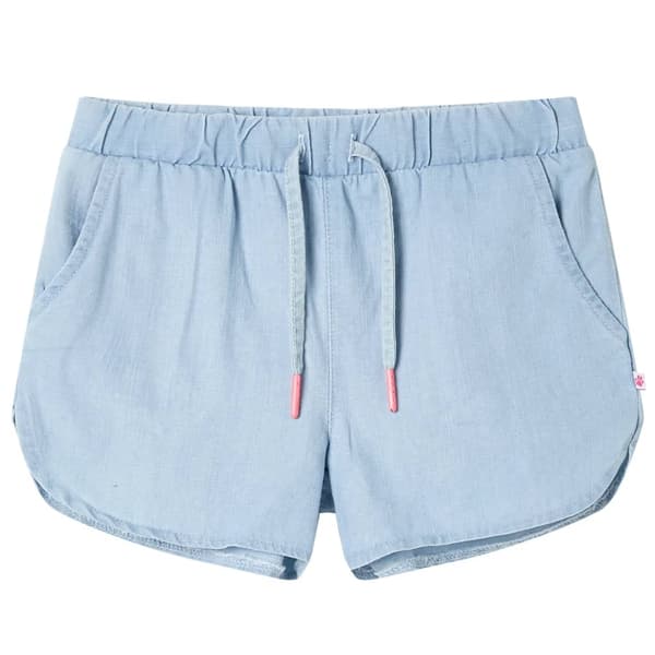 Børneshorts, lyseblå denim, 140