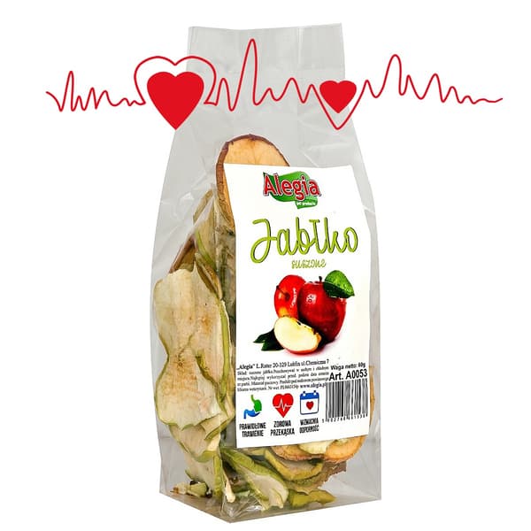 Alegia - Tørrede æbler delikatesse 60g